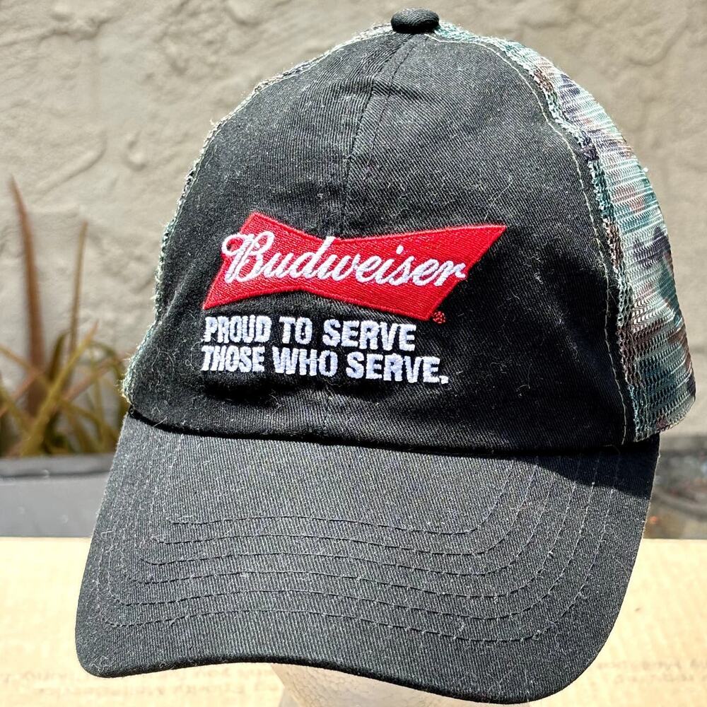 Budweiser Camo & Black Men's Hat